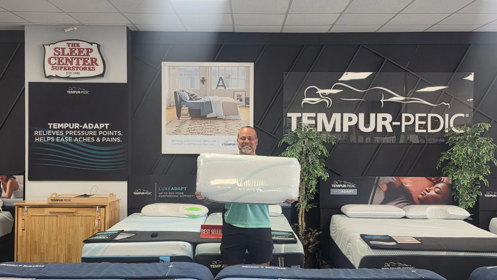Owner Richard Branham in The Sleep Center showroom