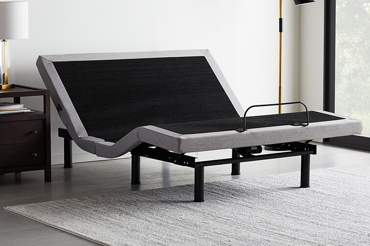 Malouf adjustable base in a bedroom
