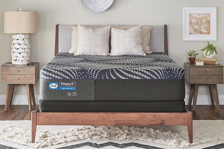 Sealy Posturepedic mattress in a bedroom