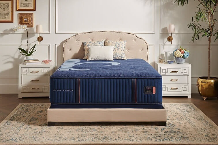 Stearns & Foster Reserve mattress in a bedroom