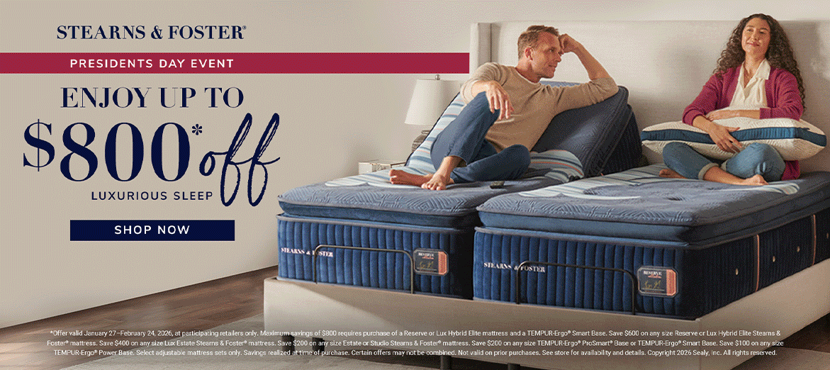 2026 President's Day Mattress Sale Ad for PC, FL
